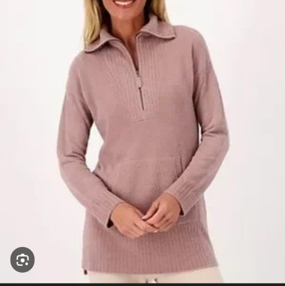 Barefoot Dreams Cozychic Lite Half Zip Tunic